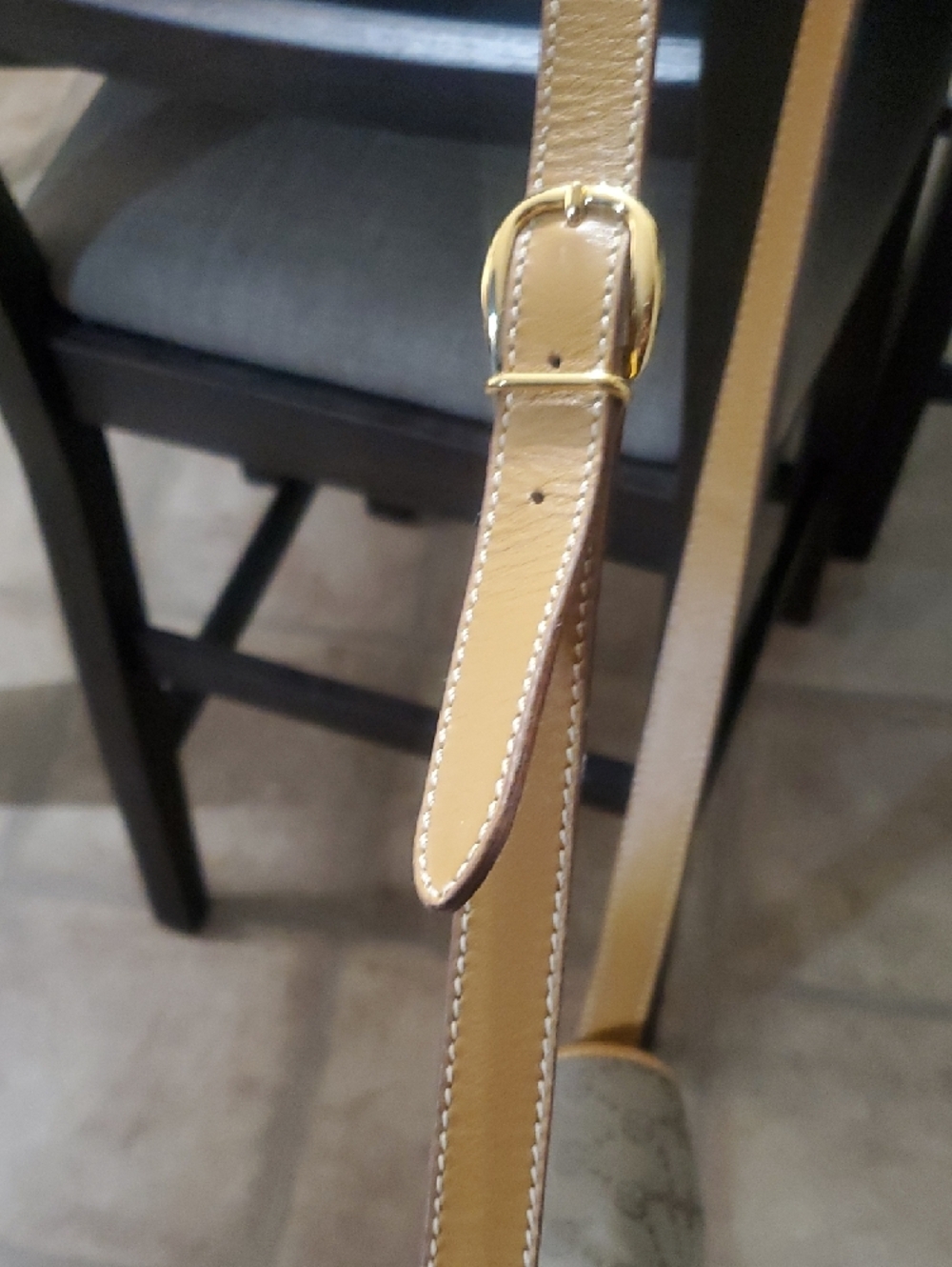 Gucci Brown and Tan GG Monogram Buckle Shoulder Crossbody - Picture 3 of 16